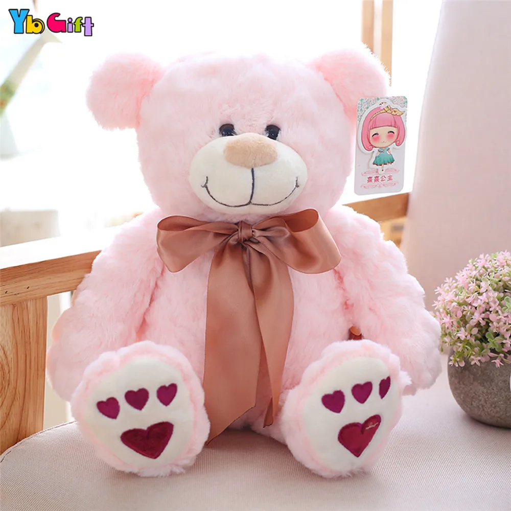 40cm/55cm Plush Teddy Bear Toy Stuffed Bear Dolls Pink Blue Brown Teddy Toy Children Kids Christmas Gifts New Year present