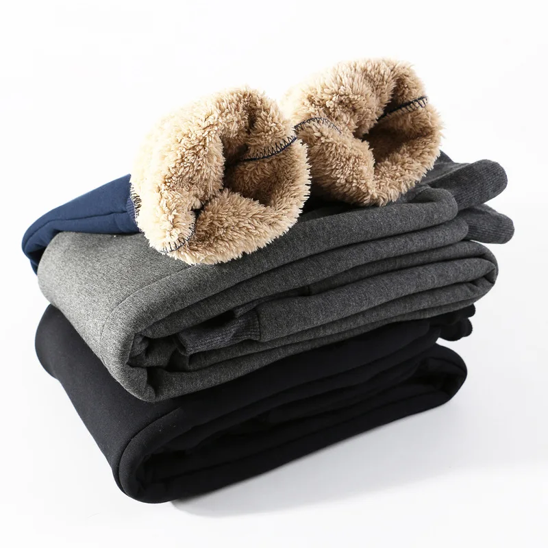 

Men's Winter Warm Pants Fleece Joggers Thicken Sweatpants Heavyweight Trousers Streetwear Men Hip Hop Pants Plus Size 4XL 5XL