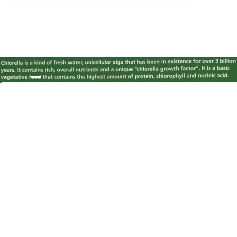 

Original green algae chlorella broken alkaline protein chlorella 1000 pieces / box ,protein chlorophyll and nucleic acid