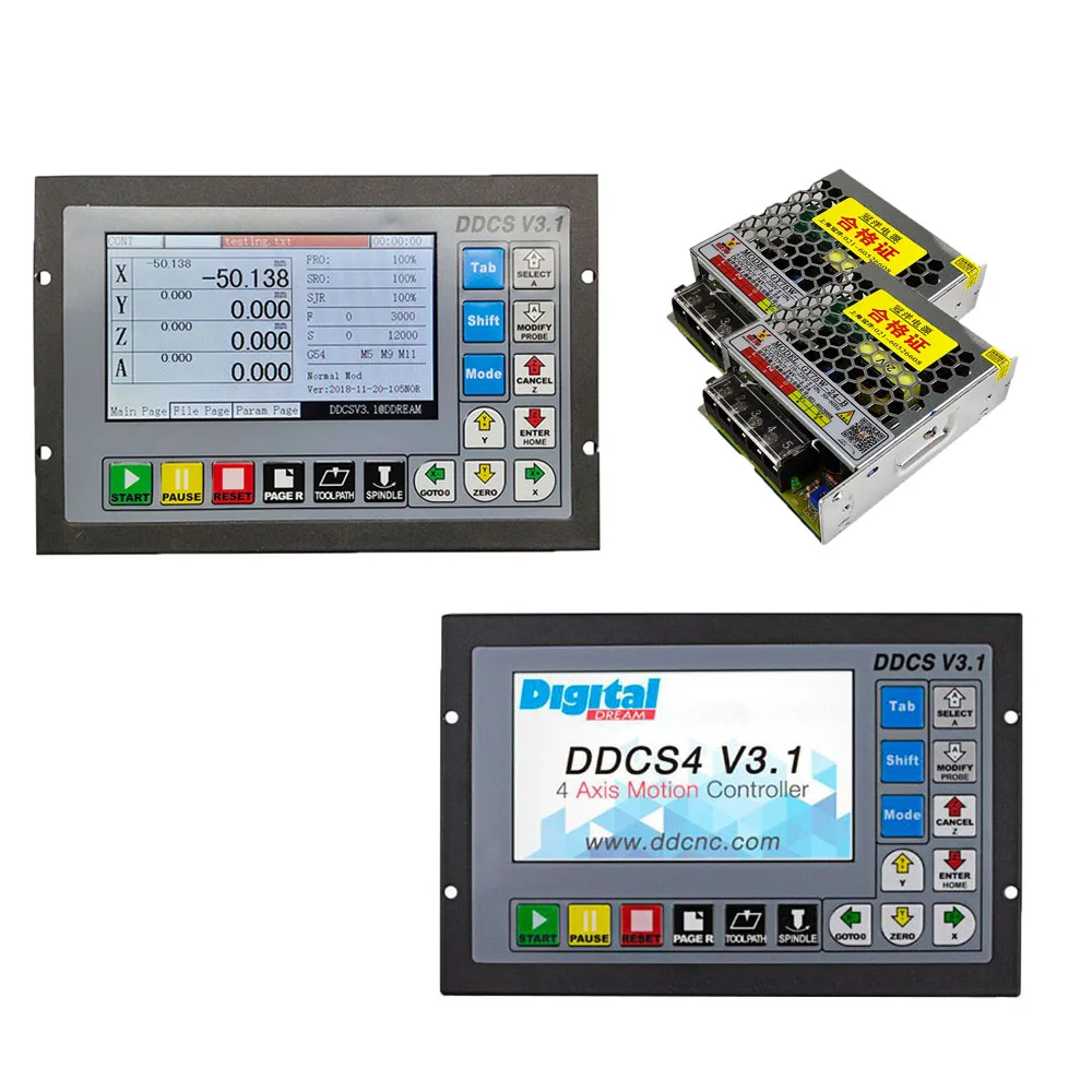 Обновление DDCSV3.1 3/4 axis 500 кГц G-код Автономный контроллер для замены контроллера Mach3