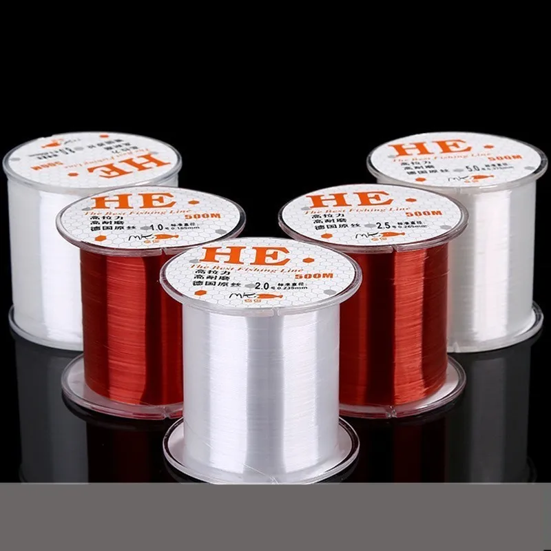 500 м нейлоновая рыболовная основная леска Фидер однонитевая прозрачная для