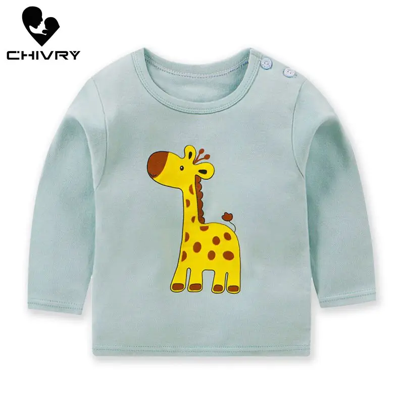 Детская футболка с длинным рукавом круглым вырезом и принтом|Тройники| |