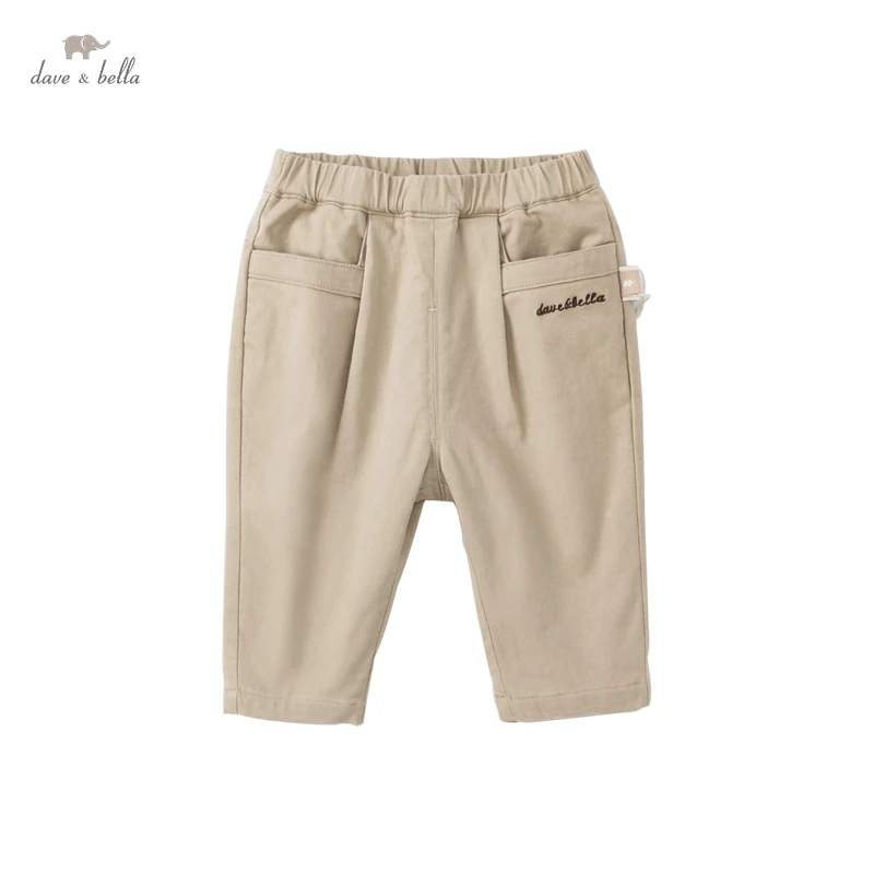 

DBX18615 нижнее белье в стиле бренда dave bella/комплект осенней одежды для маленьких мальчиков модные футболки с буквами и штаны с карманами; Детск...