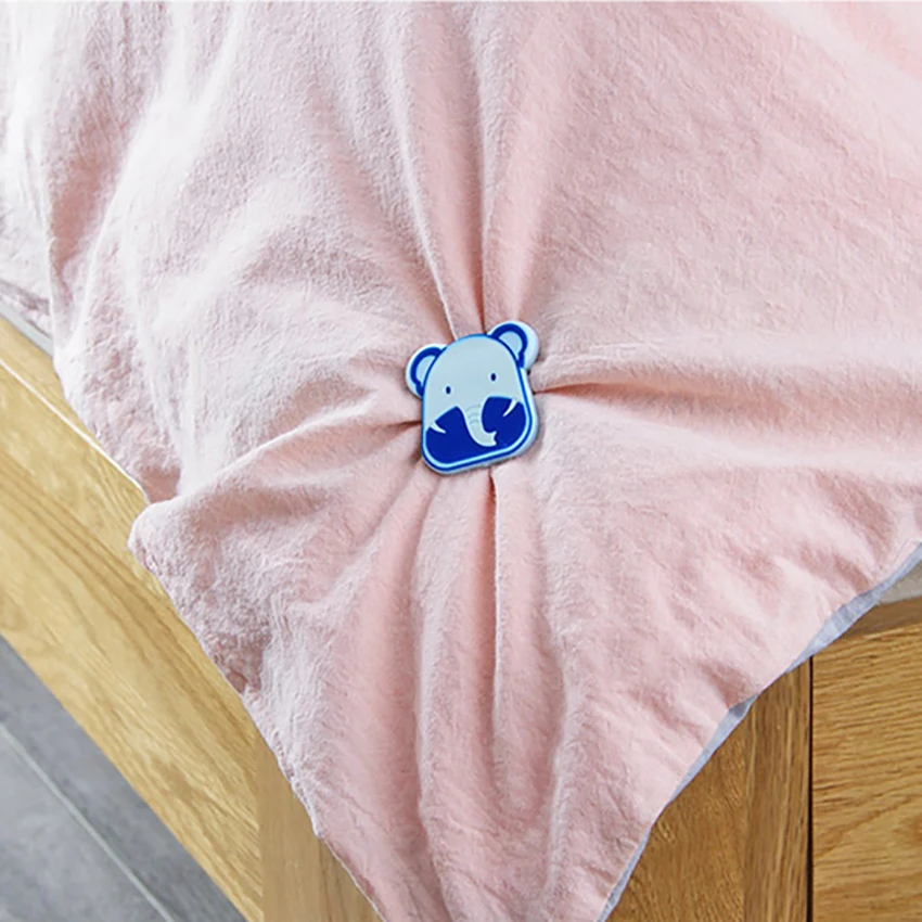 4 шт./лот милые Мультяшные простыни для кровати пододеяльников держатель