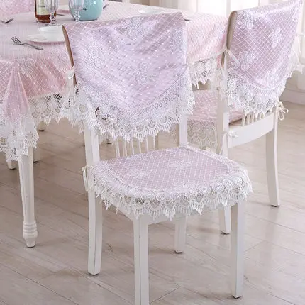 Европейская скатерть с вышивкой для обеденного стола маленькая розовая