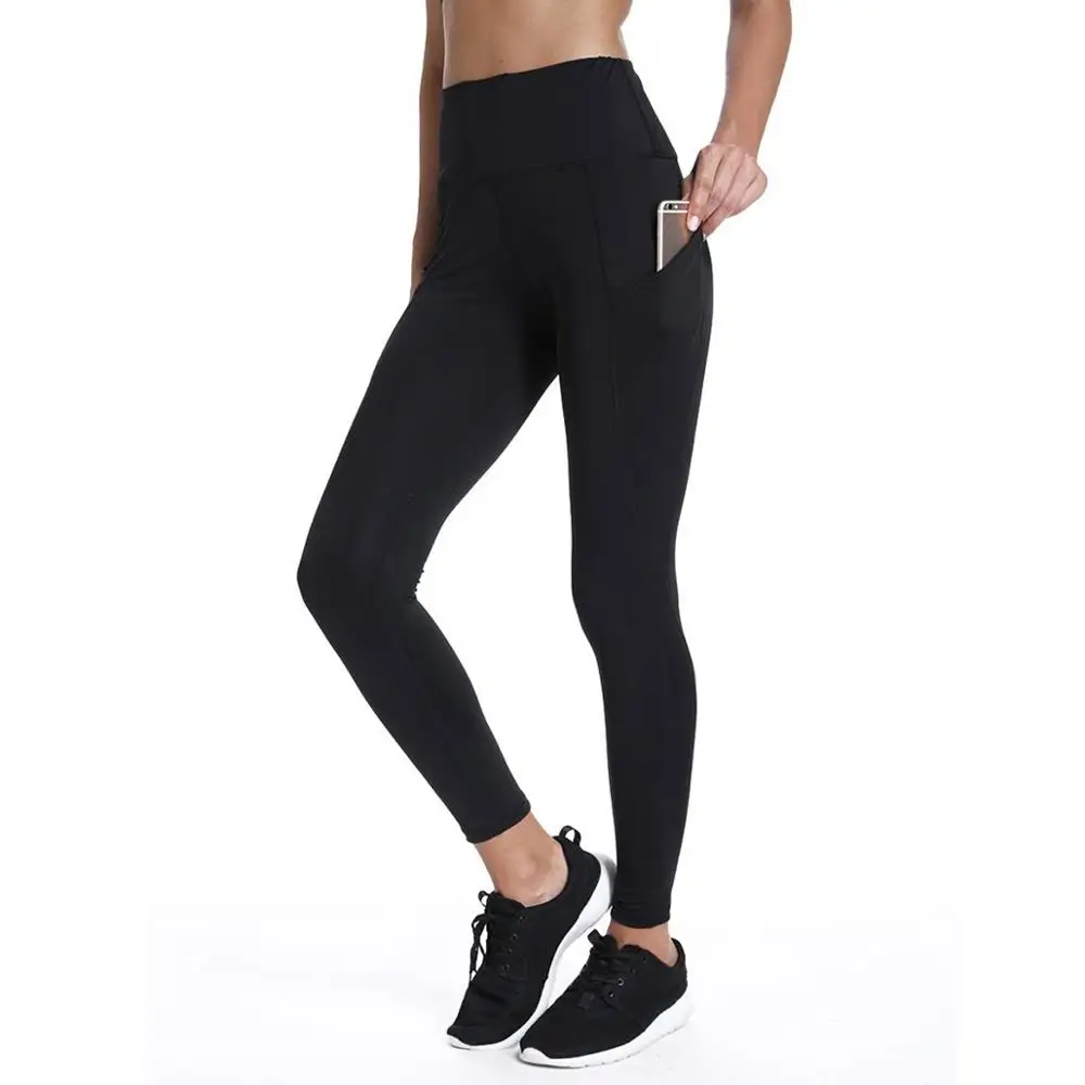 Леггинсы с высокой талией бесшовные пуш-ап обтягивающие спортивные штаны для