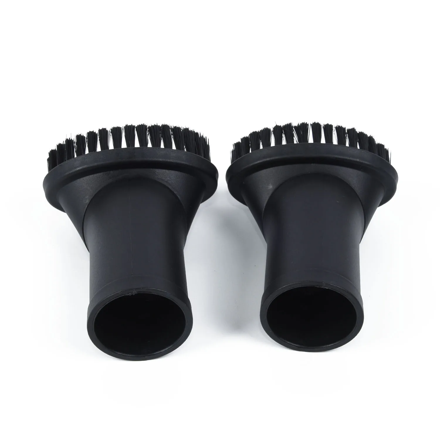 

New 2pcs Black Vacuum Cleaner Attachment Round Dust Brush Bristle Brush Head 35mm