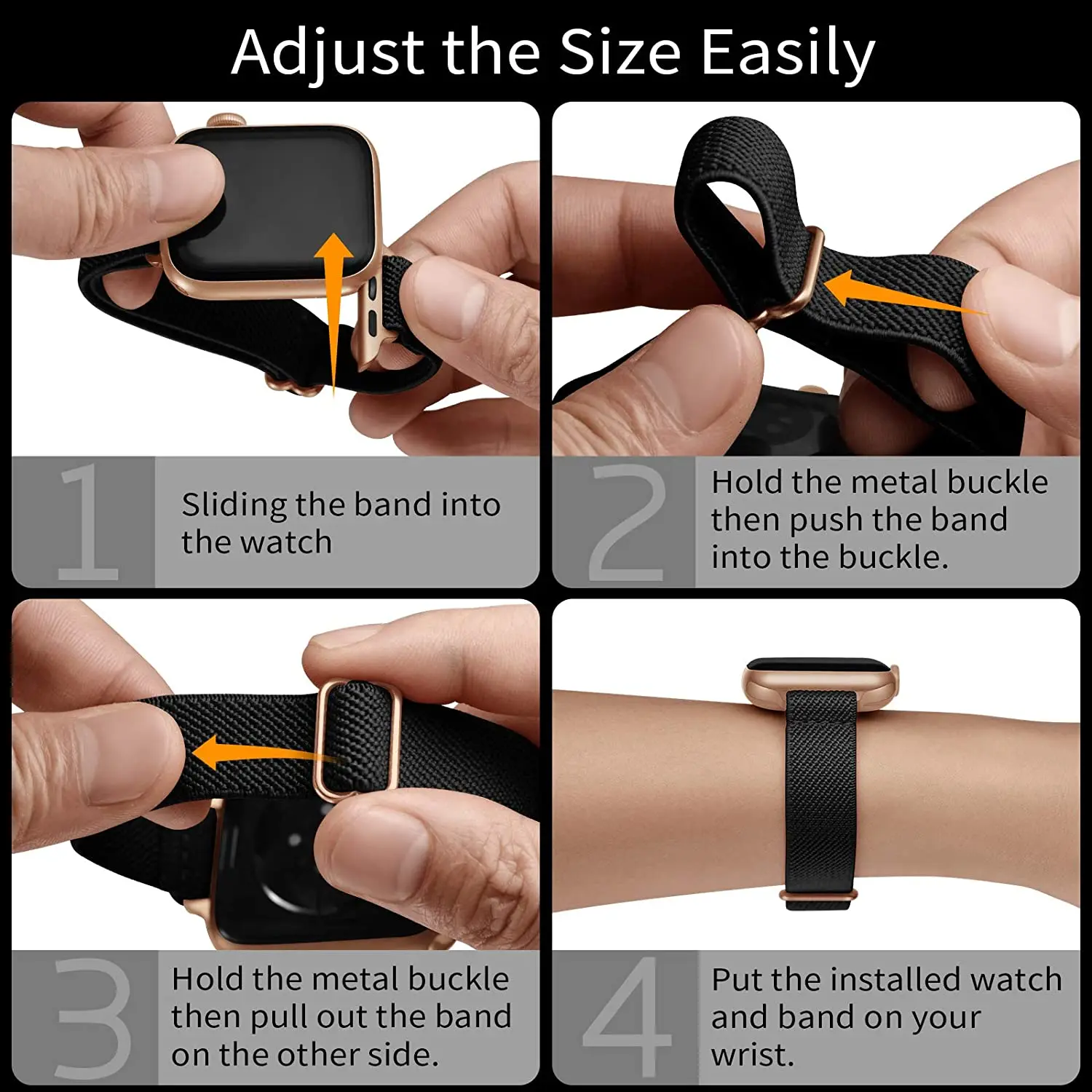 

Slim Scrunchie Strap for Apple watch band 40mm 44mm 38mm 42mm Adjustable Elastic Nylon solo Loop bracelet iWatch 3 4 5 6 se band