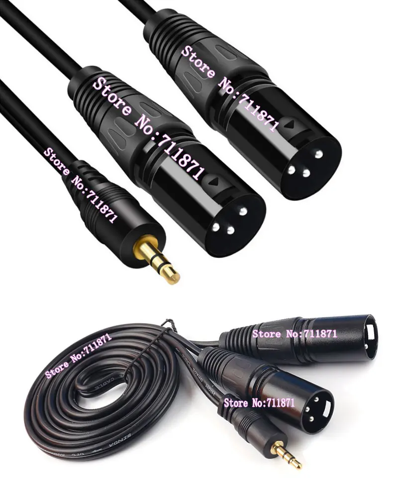 3 полюсный 5 Cannon XLR линейный аудио кабель Мужской Двойной Аудио Линия мм Mic