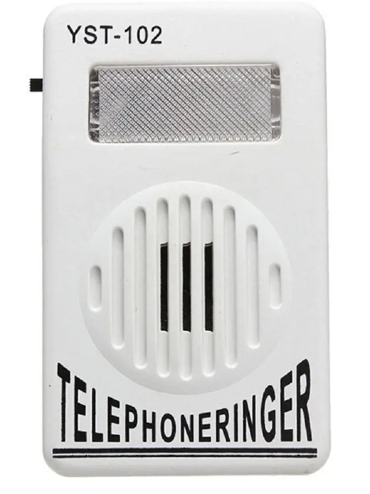 Universal Phone Telephone Ringer Amplifier Accessories Bundles Loud 95dB Telephone Ringer with Visual Phone Flasher Light