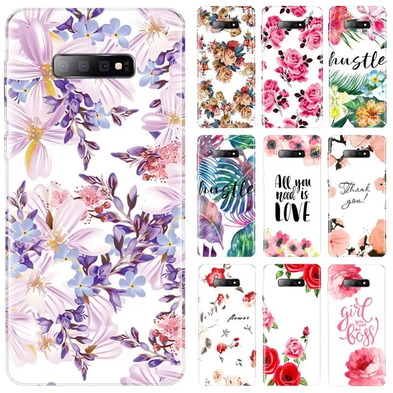 

Flowers Beautiful Summer painting Phone Cases For Samsung Galaxy S5 S6 S7 S8 S9 S10 S10e S20 edge plus lite