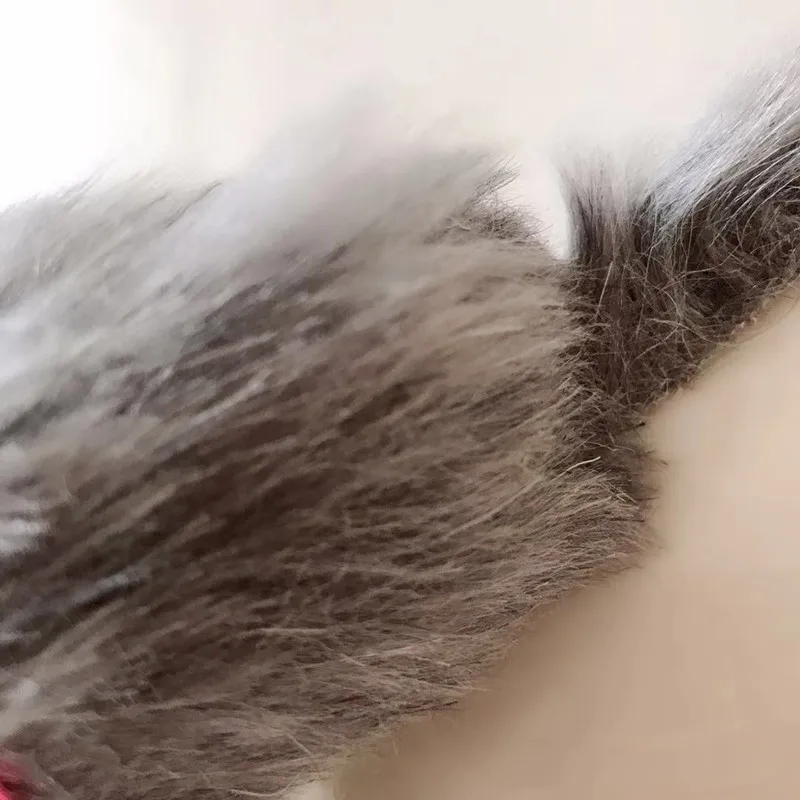 

5Pcs False Mouse Cat Pet Toys Cat Long-haired Tail Mice With Sound Rattling Soft Real Rabbit Fur Sound Squeaky Toy For Cats Dogs