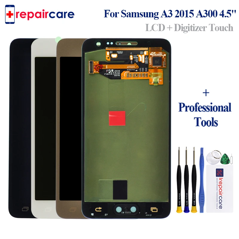 OEM для Samsung Galaxy A3 2015 A300 A3000 ЖК сенсорный экран дигитайзер дисплей запасные части с
