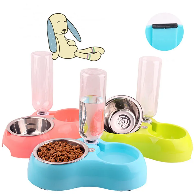 ПЭТ миска для собаки домашних животных собачья из нержавеющей стали Кормления