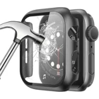 Стекло и крышка для Apple Watch 7 Чехол 45 мм 41 мм iWatch чехол Аксессуары PC бампер + защита экрана Apple watch Серия 7 Чехол