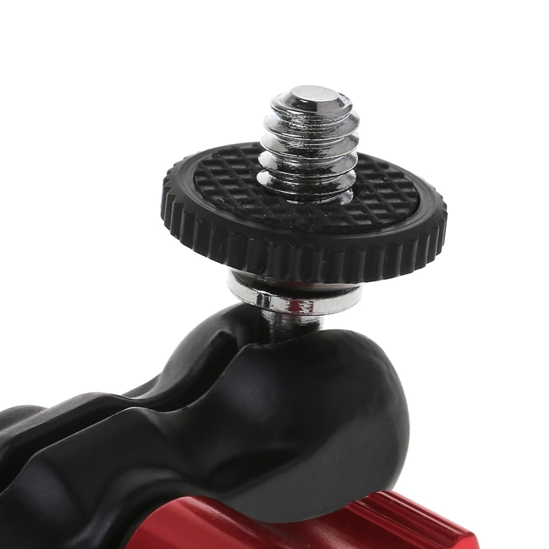 

Arm Mount Adapter Multi-function Double Ballhead With Shoe Mount and 1/4 Inch