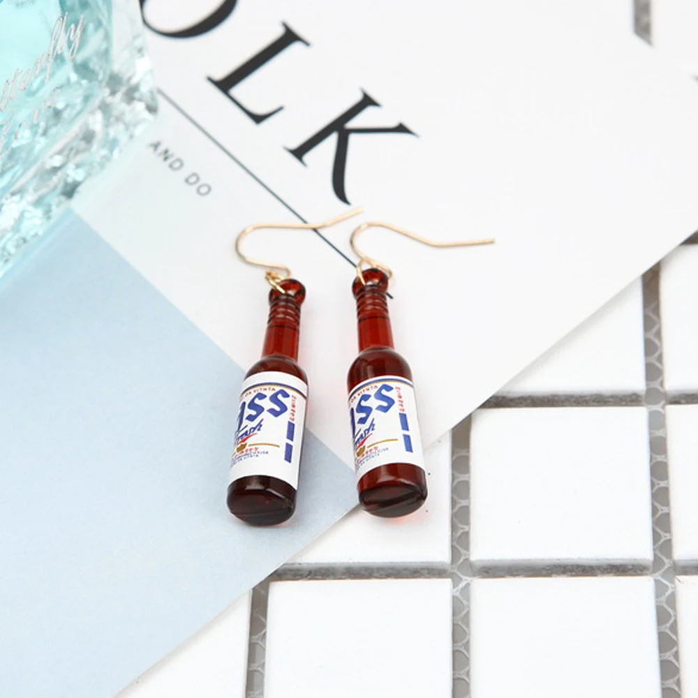 Корейские серьги для женщин висячие серьги-крючки лаконичные в форме пивной