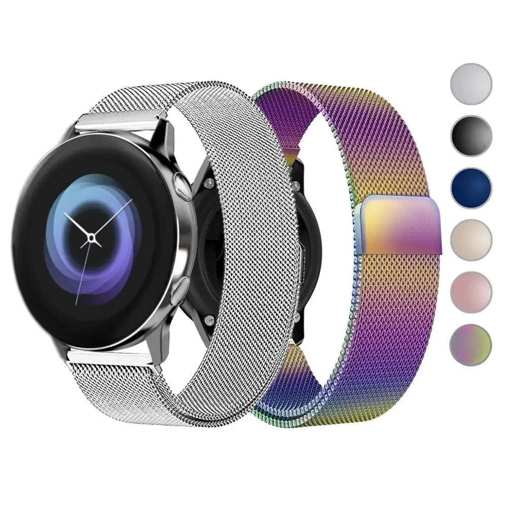 20 мм 22 металлический ремешок для часов Samsung Galaxy Watch Active 2 42 46 Gear S3 Frontier Band