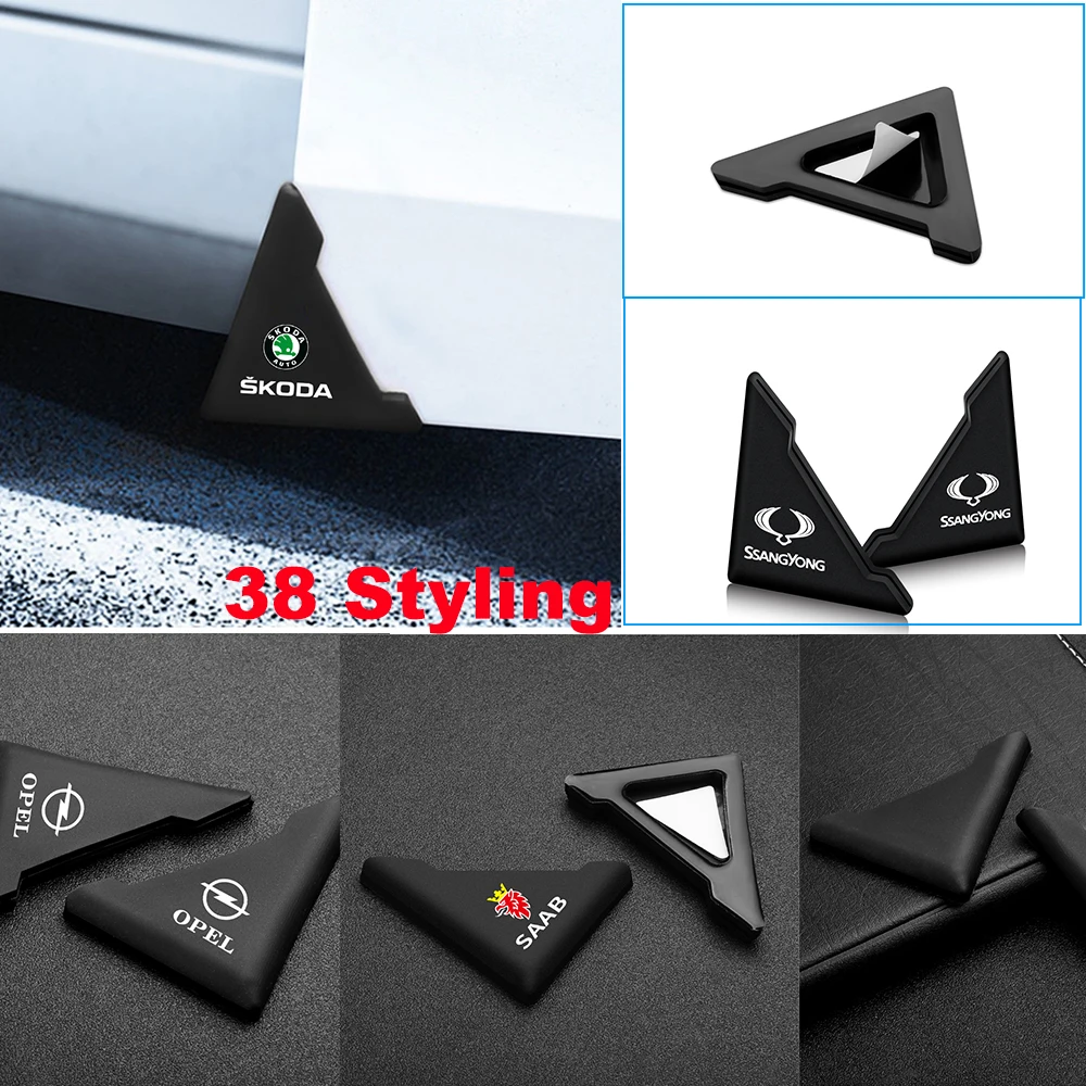 

2PCS Silicone Car Bumper Crash Anti-Scratch Door Corner Cover Scratch Protector For Skoda Octavia 2 3 A5 A7 1 Rapid Fabia Yeti