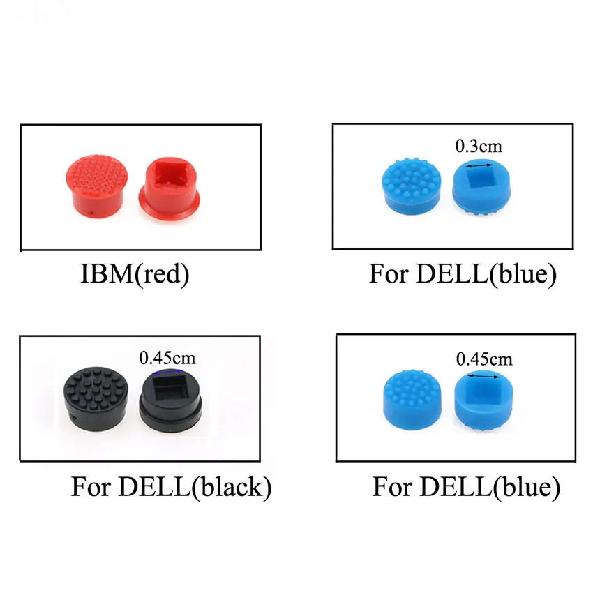 ChengHaoRan 8Pcs Laptop Keyboard Trackpoint Pointer Mouse Stick Point Cap For DELL HP IBM ThinkPad X200 X22 Blue Red Button Cap images - 6