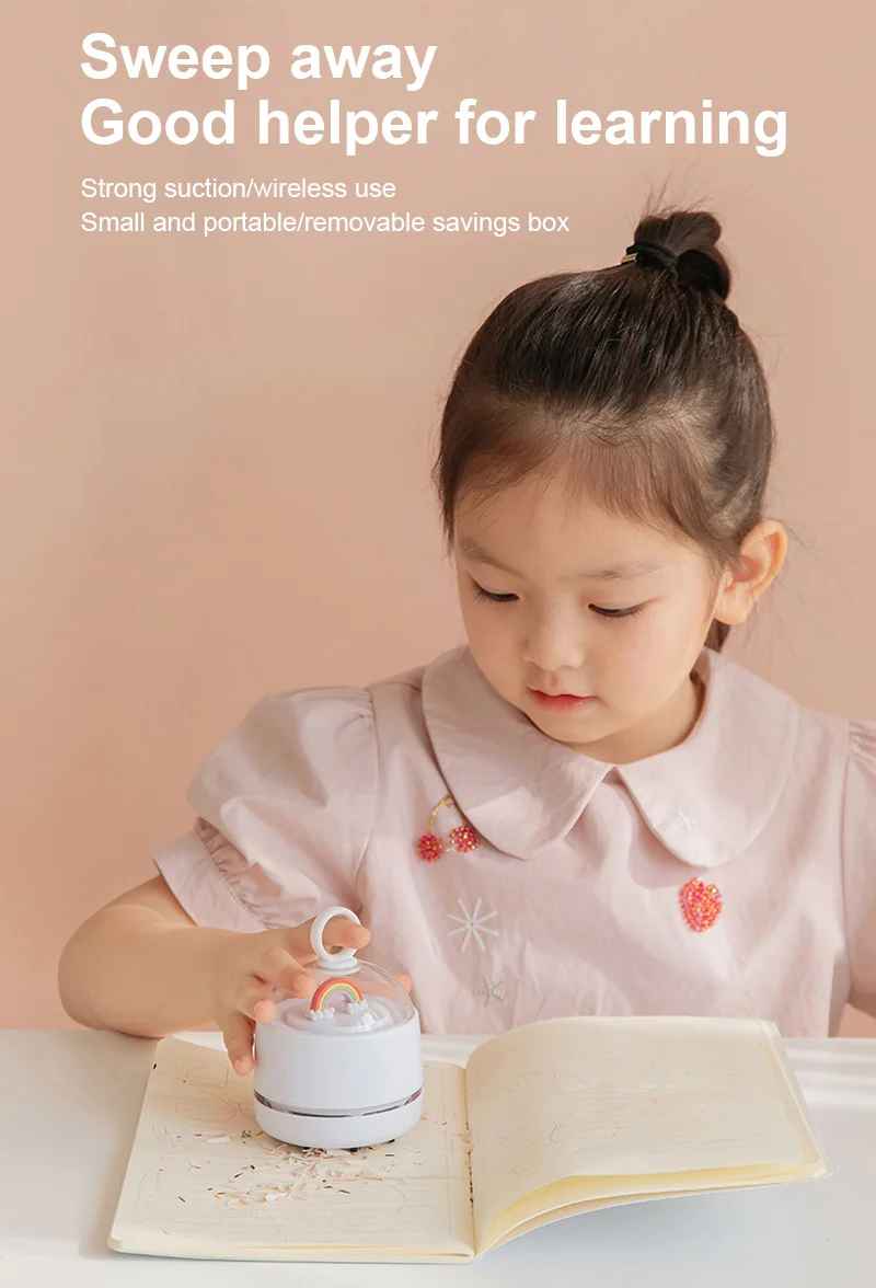 

Children Handheld Wireless Mini Vacuum Cleaner Household Auto Car Portable Wet Dry Cleaner Sweeper Desktop Dust Cleaning Tools