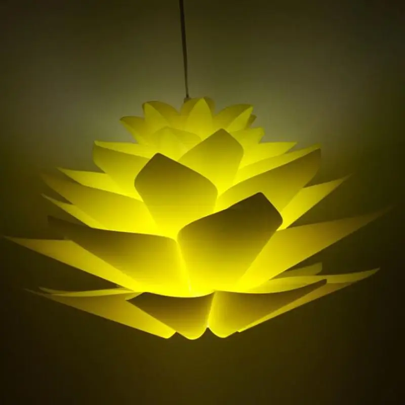 DIY Lotus Puzzle подвесной светильник современный подвесной светильник абажур для украшения ресторана