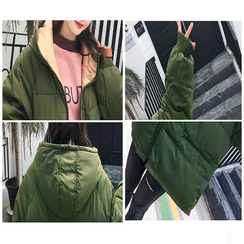 Куртка-парка-де-бежевый Chaqueta corta de invierno con capucha Abrigo acolchado algodón ольгадо-де-размер ropa