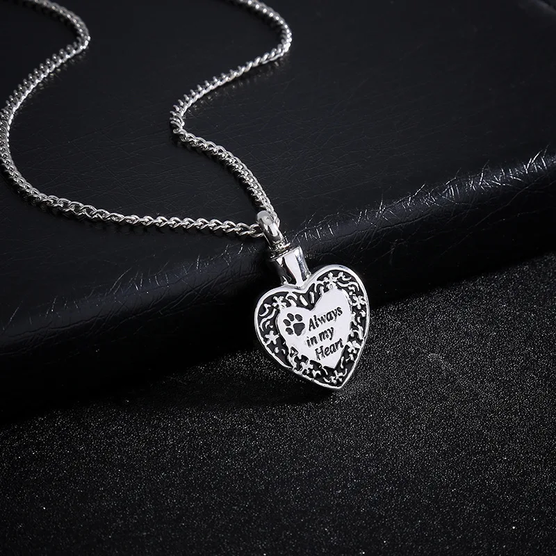 13 стильные подвески сердечко Кремация ниспадающее ожерелье на шею пепельница