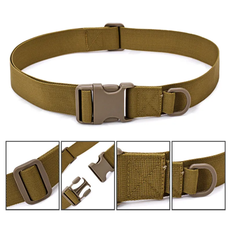 

Спортивный Тактический поясной ремень, износостойкая нейлоновая пряжка, армейская Регулируемая наружная липучка, пояс, боевой холст, обяза...