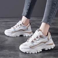 womens chunky sneakers women shoes high platform white casual sport shoes 2022 spring vulcanized tennis female basket femme