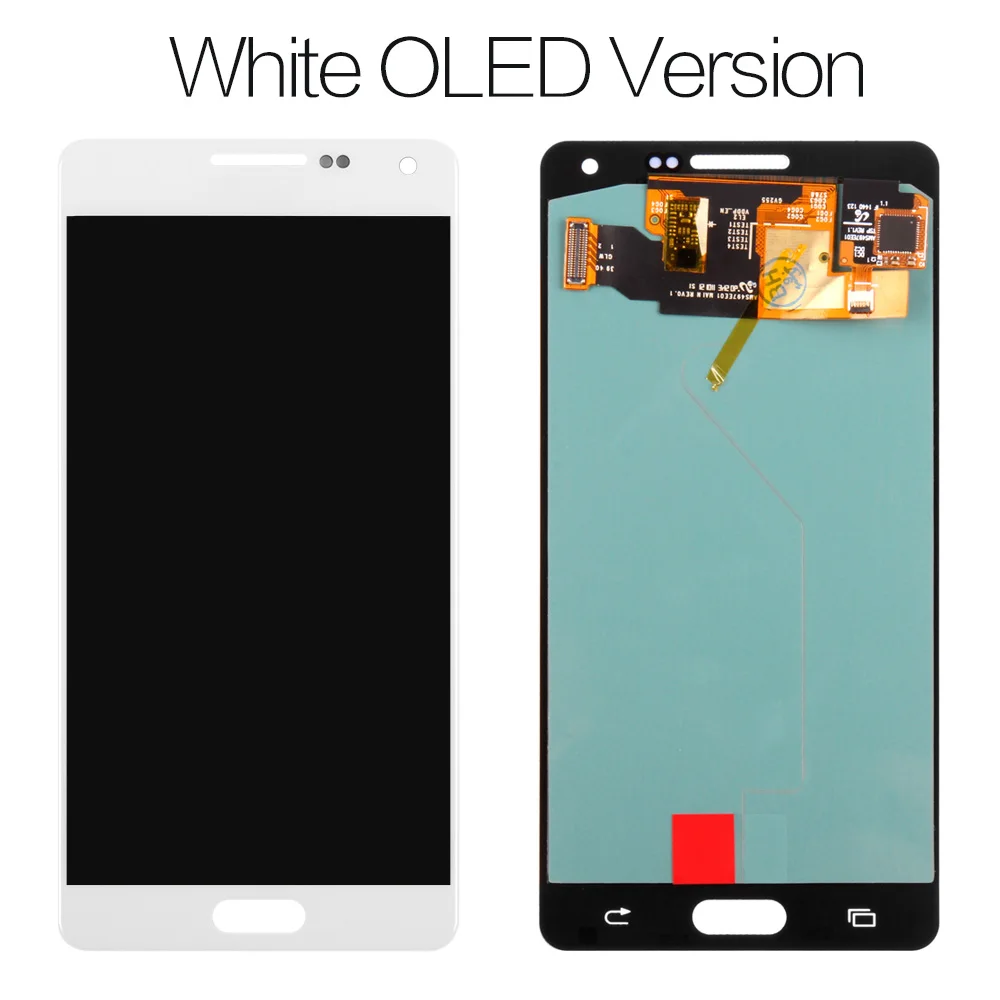 White no Frame AMOLED ЖК дисплей для SAMSUNG Galaxy A5 дисплей сенсорный экран Замена для SAMSUNG Galaxy A5 A500FU A500 A500F A500M - Цвет: White no Frame
