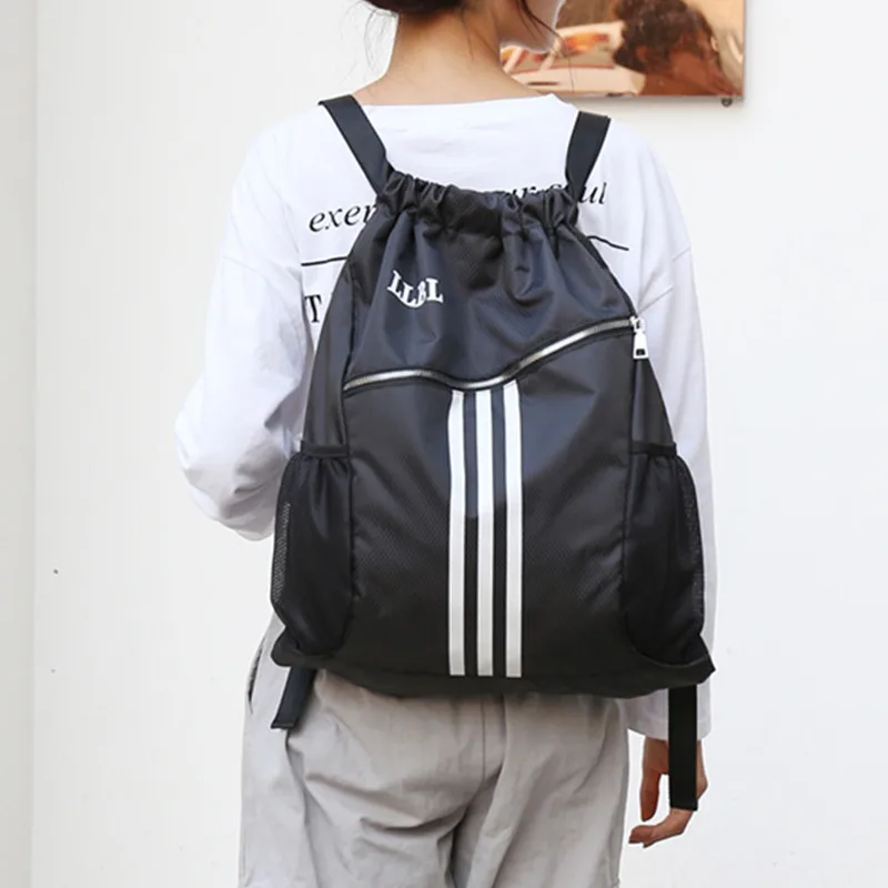 Women's Gym Handbag Fashion Men's Large Travel Duffel Shoulder Bolsas Weekend Drawstring  Fitness Basketball Sports Backpack