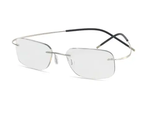 Титановые очки без оправы для мужчин и женщин, фотохромные серые линзы для близорукости, уличная оптика для дальнозоркости, очки-125 -150 -200, солнцезащитные очки