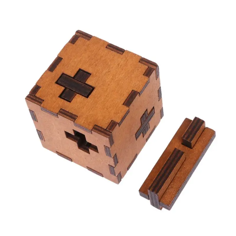 

New Switzerland Cube Wooden Secret Puzzle Box Wood Toy Brain Teaser Toy For Kids