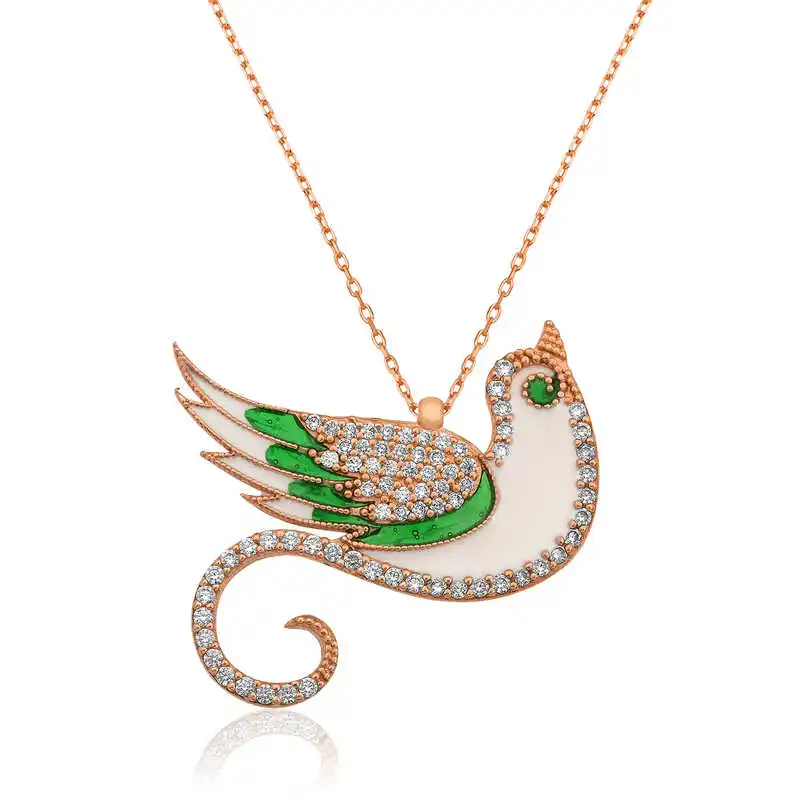 

Silver Zümrüdü Phoenix Lady Necklace