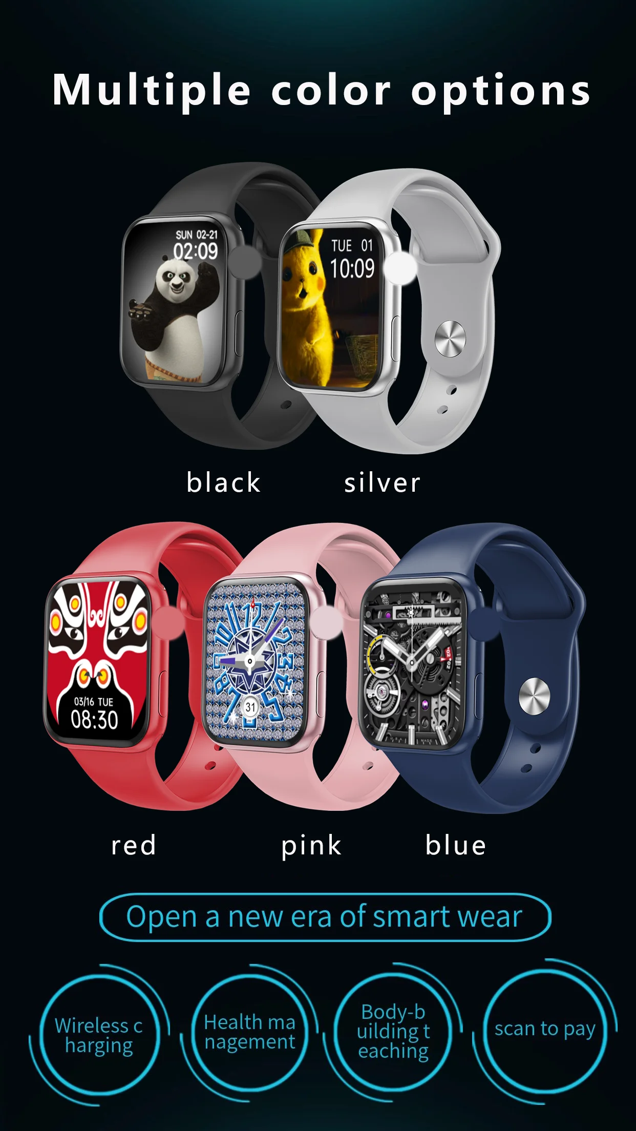 

NB Plus Wireless Charger Smart Watch 1.75 inch Screen Men Women Smartwatch Bluetooth Call Series 6 PK W66 HW22 Pro Best Quality
