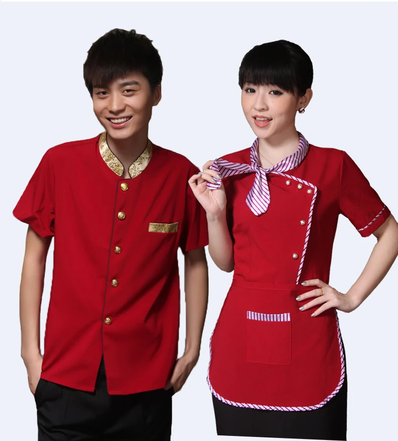 Отельные комбинезоны осенняя и зимняя одежда ресторан официант с длинным