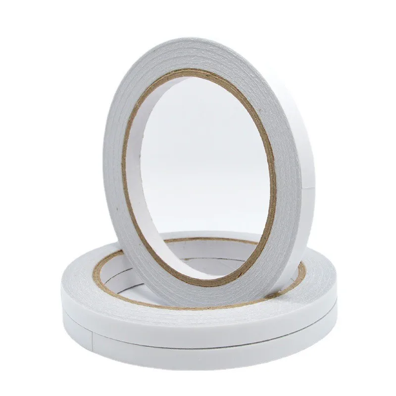 

8mm Wide 18M Long White Super Strong Double Sided Adhesive Tape Paper Strong Ultra-thin High-adhesive Cotton Oily adhesive tape