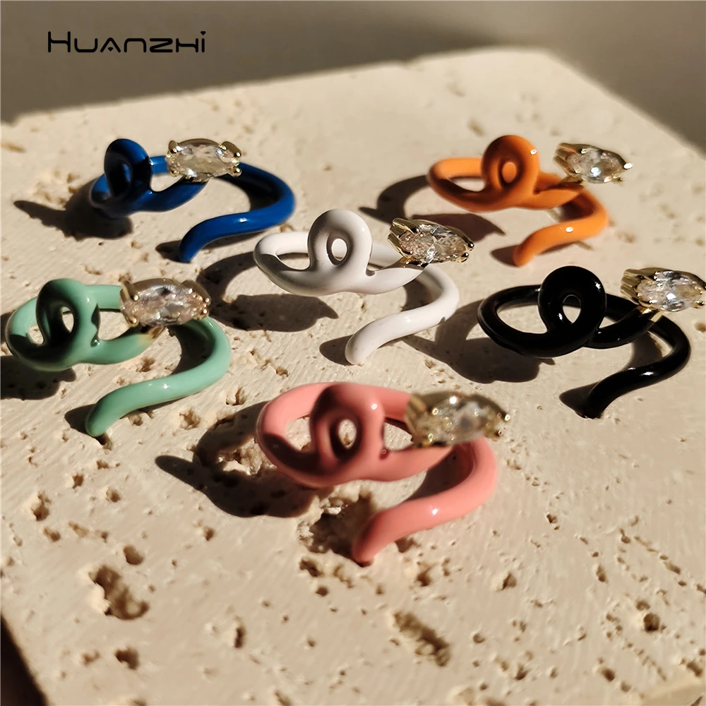 Новые разноцветные капающие масляные стразы в форме скрученной змеи