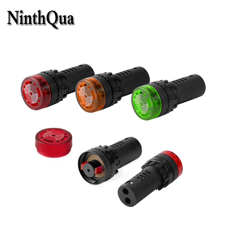 1 шт. 2P мигающий разъем для звуковой и световой сигнализации 22 мм 12 В 24 220 В|Соединители| |