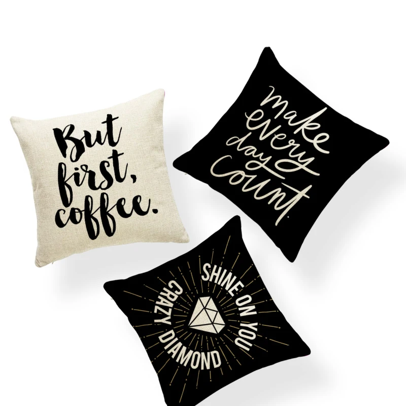 Популярная женская декоративная подушка из полиэстера и льна | Дом сад