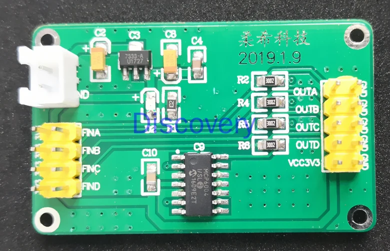 

RX-CHA04 Four-channel Flexible Film Pressure Sensor Conversion Module Resistance Voltage Conversion Module