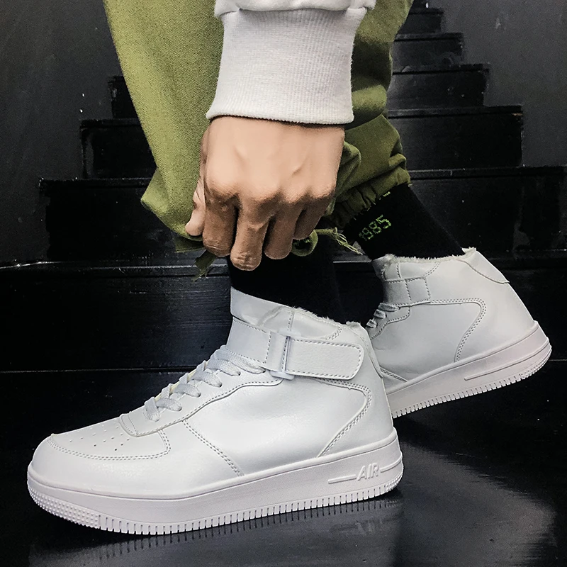 Бесплатная доставка мужские зимние ботинки средней высоты прогулочная обувь