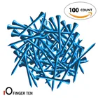 100 шт. прочные 70 мм 83 мм тройники для гольфа, деревянный держатель бамбуковые шары, учебные пособия для гольфистов, набор синего, красного, белого цветов, смешанные прямые поставки