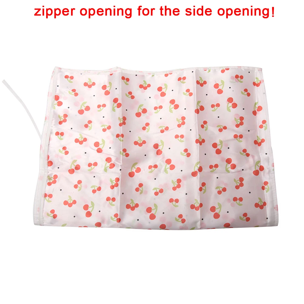

Easy To Clean Washing Machine Cover Floral Printed Decoration Waterproof Front Loading Zipper Dust Proof Protective Home Cute