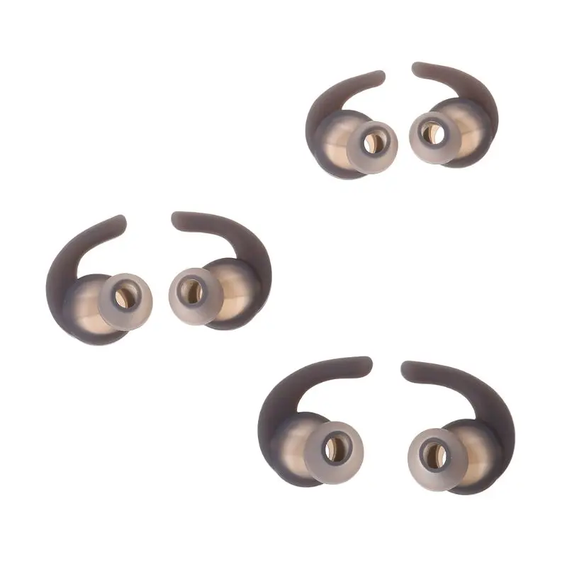 6 шт./компл. силиконовые In Ear вкладыши чехлы чехол Замена анти скольжения с Ушные