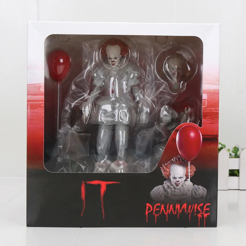 4 NECA Horror Stephen King's Movie It pennywise фигурка Джокер клоун Классическая канализационная сцена модель ПВХ фигурка коллекционная игрушка - Цвет: 4