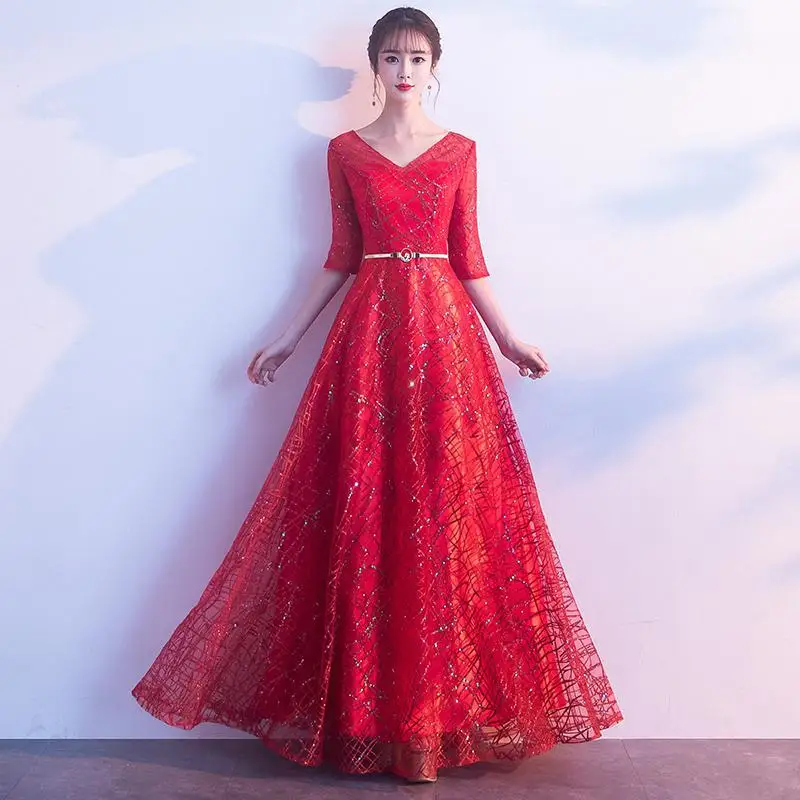 Женское вечернее платье в пол красное элегантное банкетное длинное облегающее