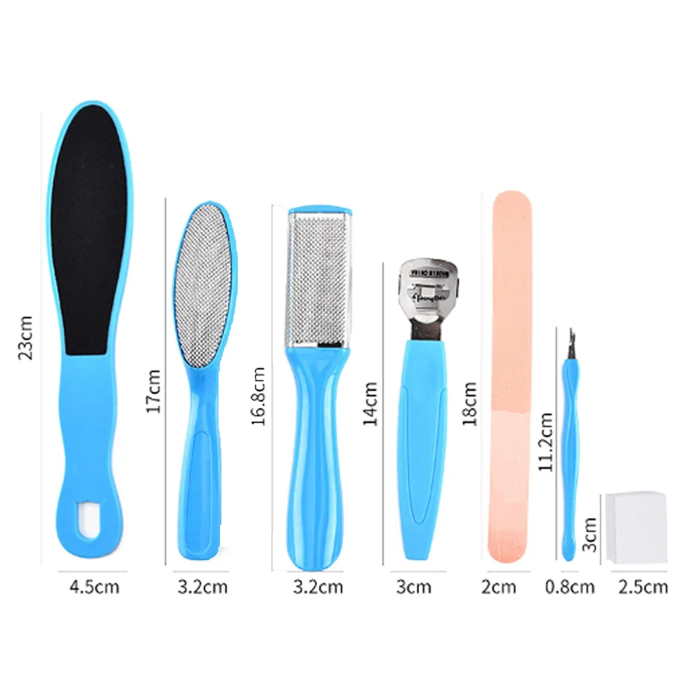 

8/10Pcs Pedicure Care Dead Skin Callus Remover Scraper Feet File Rasp Tool Kit Contains different footprint file more convenient