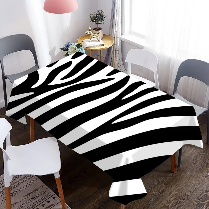 Водонепроницаемая тканевая ткань Оксфорд Декоративная скатерть с 3D рисунком в